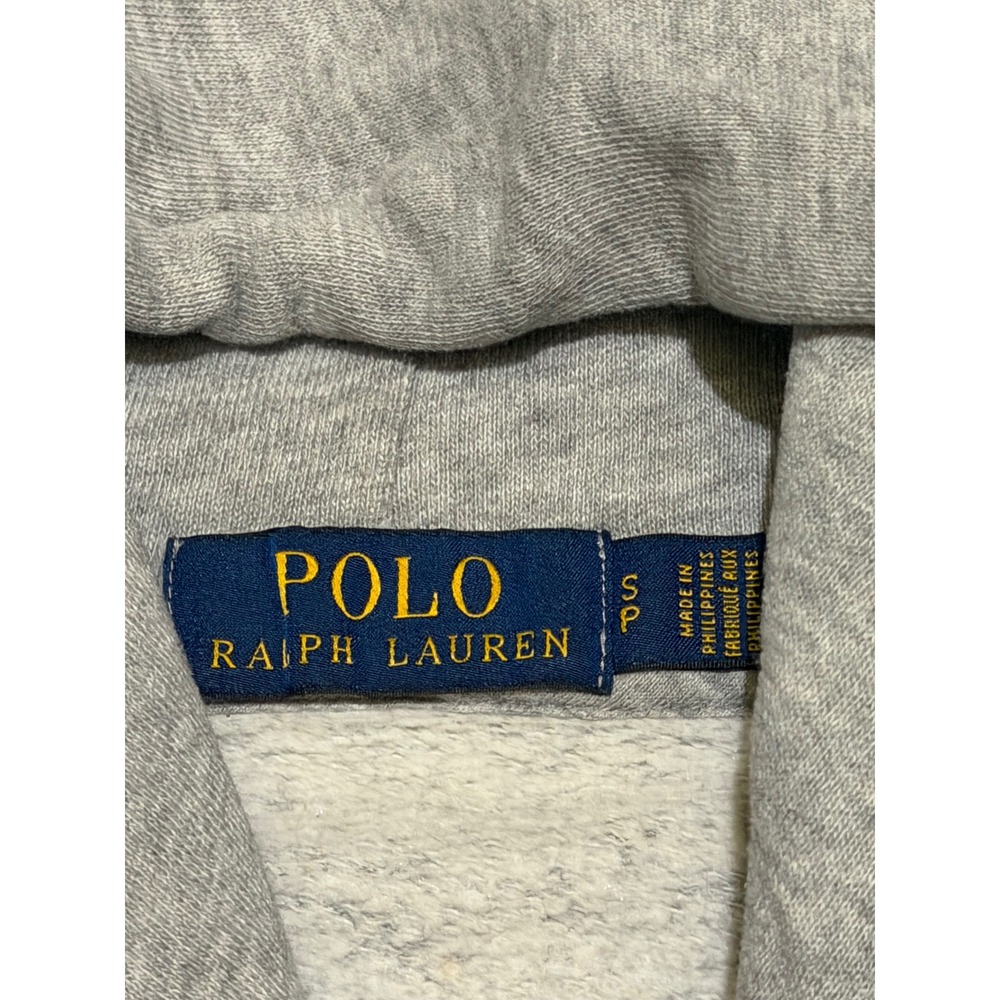 Polo Ralph Lauren Mens Polo Bear Hoodie Heather Gray Graphic Sweatshirt Small - Picture 3 of 7
